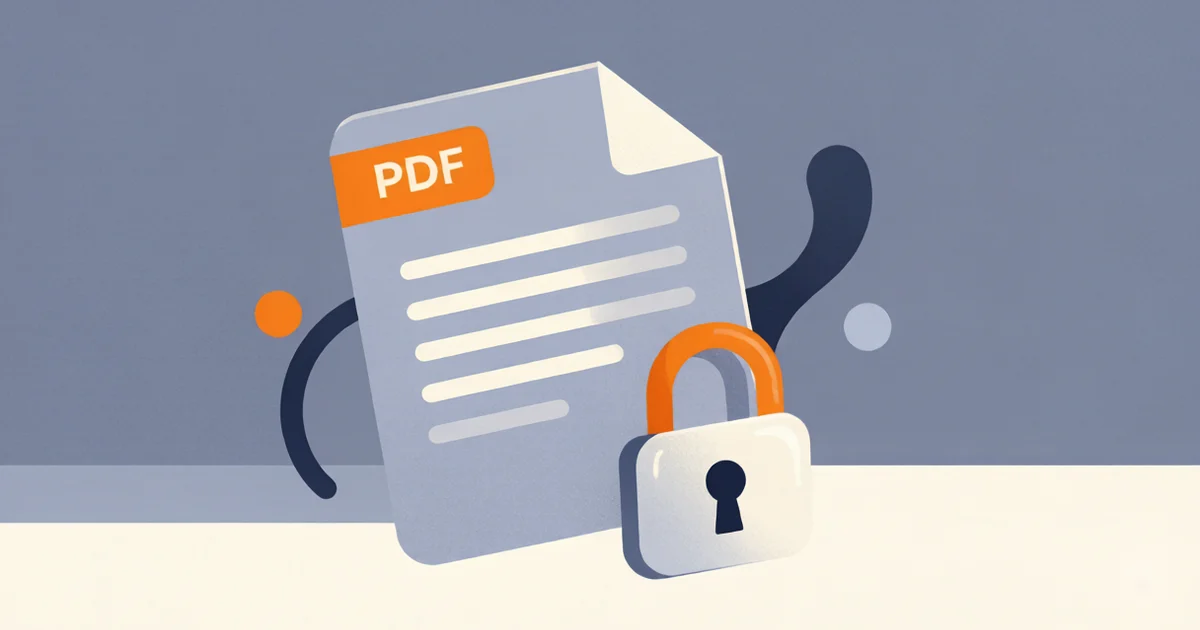 一份被锁住的 PDF 文档