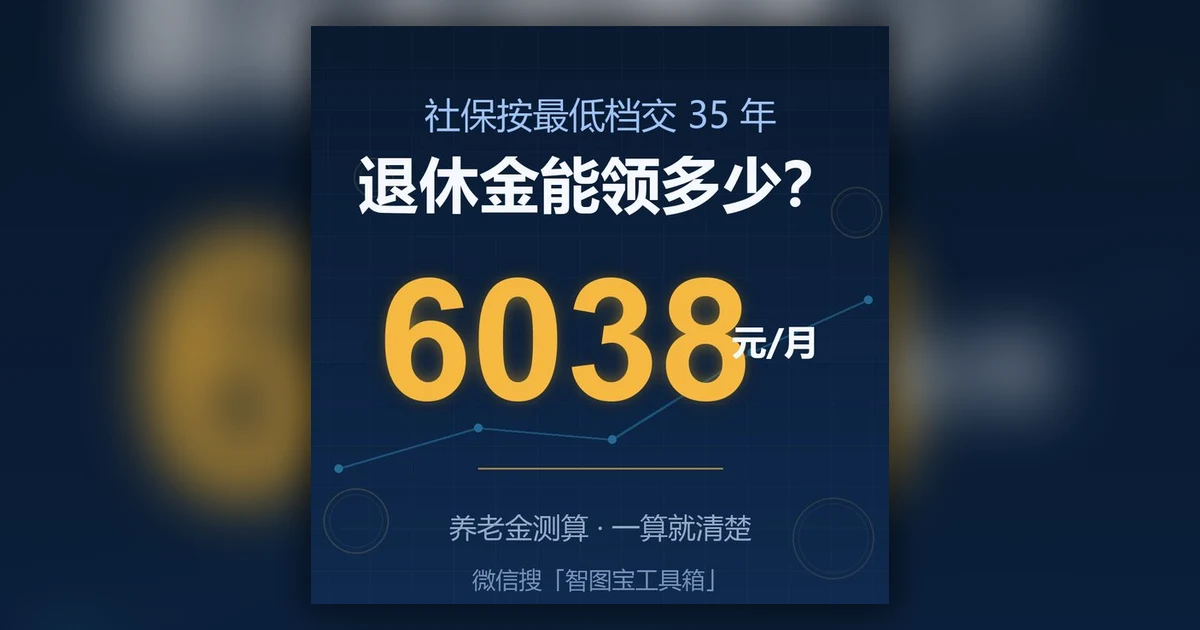 社保按最低档交了 35 年,退休金算出来是这个数